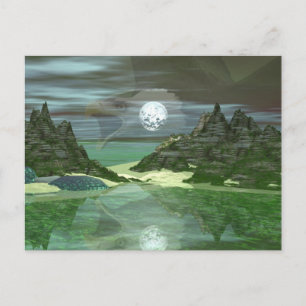 Green World Eagle Postcard