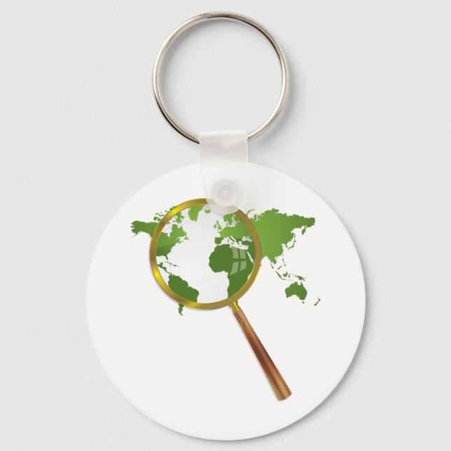 Green World Keychain (Front)