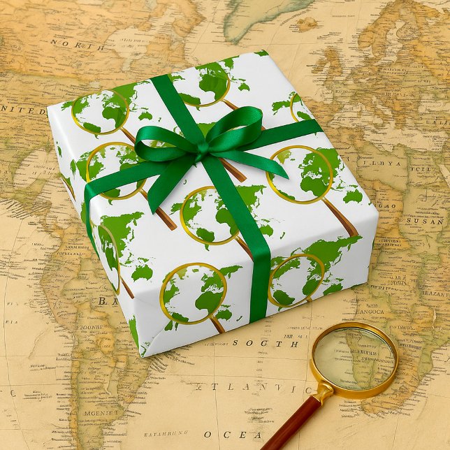Green World Wrapping Paper (Creator Uploaded)