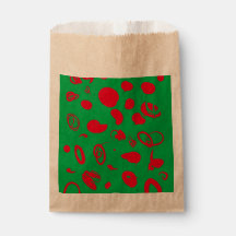 Green X-mas Favour Bags