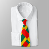 Green Yellow And Red Colour Block Print