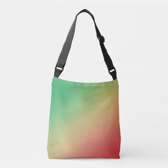 Green, Yellow and Red Gradient Crossbody Bag (Front)