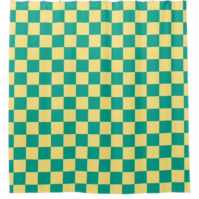 Green + Yellow Chequered Chequerboard Pattern (Front)