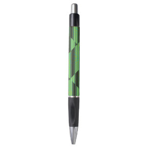 Green & Yellow Chequered Tubes by Kenneth Yoncich Pen