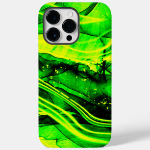 Green Yellow fractal abstract art Case-Mate iPhone 14 Pro Max Case