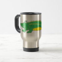 Green Yellow Gator Alligator Croc Crocodile Animal