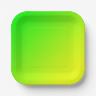 green yellow gradient   paper plate