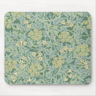 Green Yellow Jasmine by William Morris Mouse Pad