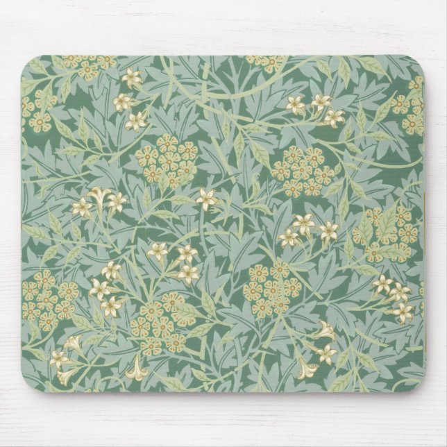 Green Yellow Jasmine by William Morris Mouse Pad (Front)