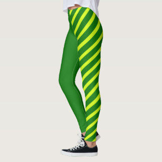 Green & Yellow Jester Leggings