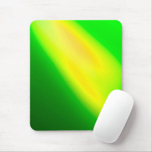 Green Yellow ombre moonlight Double Stripe Mouse Pad