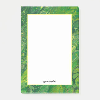 Green & Yellow | Personalized 4x6 Post-it® Note