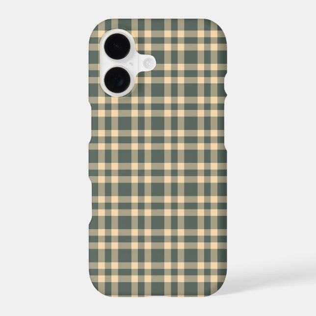 Green Yellow Plaid Pattern (Back)