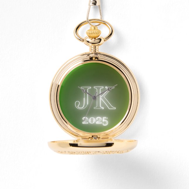 Green Yellow Pocket Watch (Front)