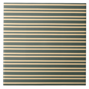 Green Yellow Stripes Pattern Tile