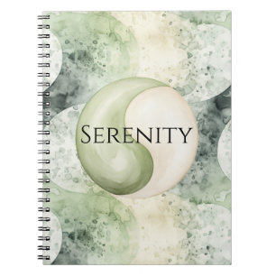 Green Yin Yang Serenity Notebook