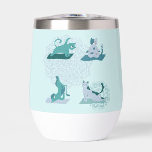 Green Yoga Cats