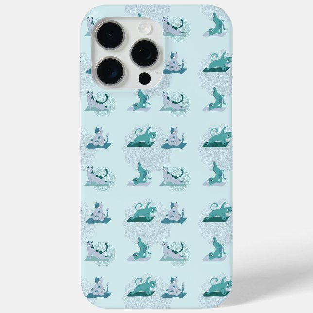 Green Yoga Cats Case-Mate iPhone Case (Back)