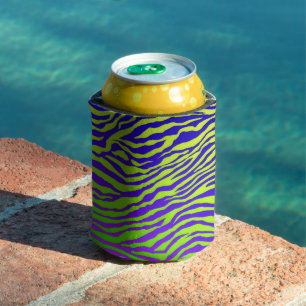 Green Zebra Can Cooler