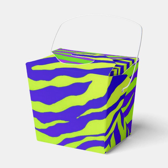 Green Zebra Favor Box (Front Side)