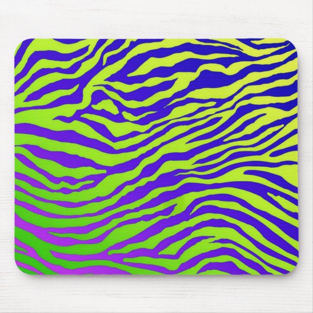 Green Zebra Mouse Pad (Front)