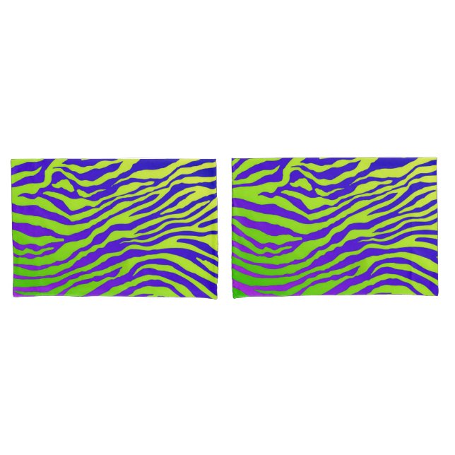 Green Zebra Pillowcase (Front-Set)