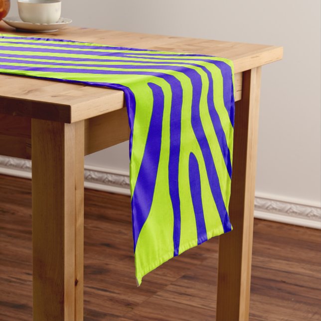 Green Zebra Short Table Runner (In Situ)