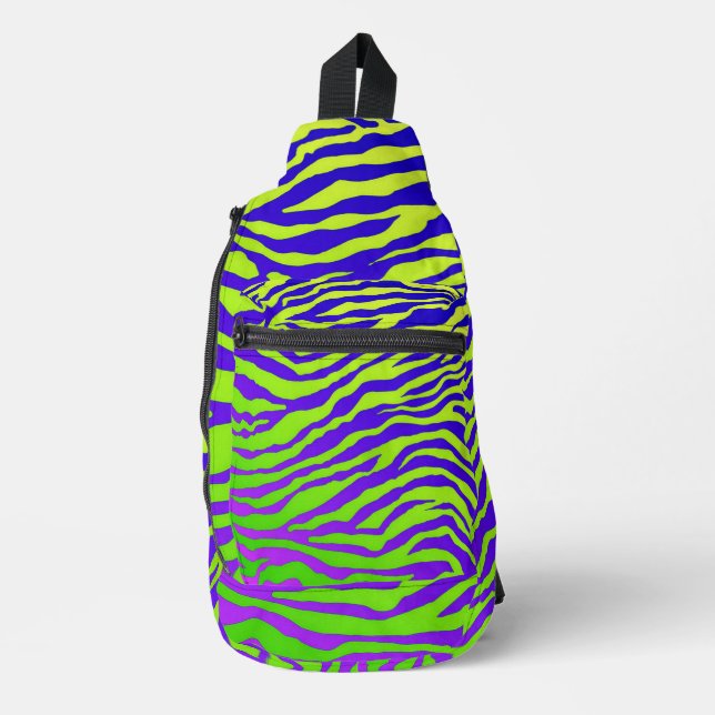 Green Zebra Sling Bag (Front)