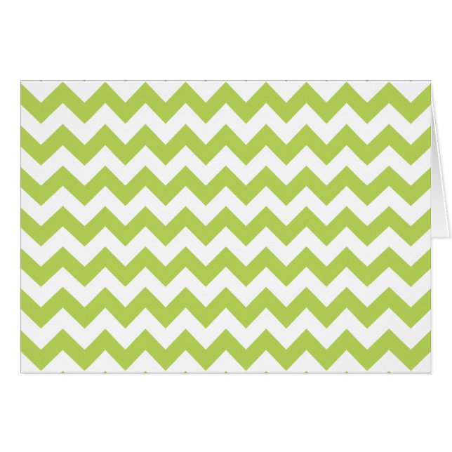 Green Zigzag, Green Chevron, Geometric Pattern (Front Horizontal)