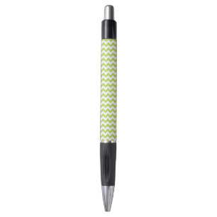 Green Zigzag, Green Chevron, Geometric Pattern Pen