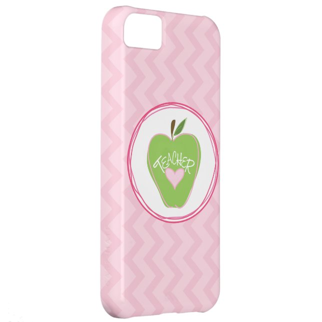GreenApple & Zigzag iPhone 5 Case For Teachers (Back/Right)