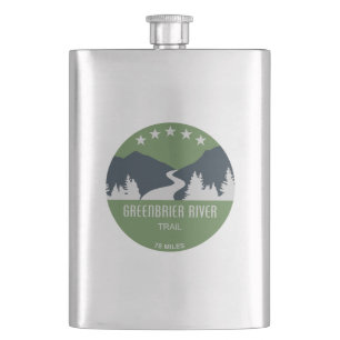Greenbrier River Trail Hip Flask