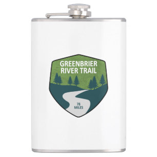 Greenbrier River Trail Hip Flask