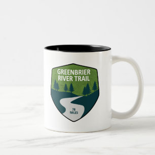 Greenbrier River Trail Two-Tone Coffee Mug