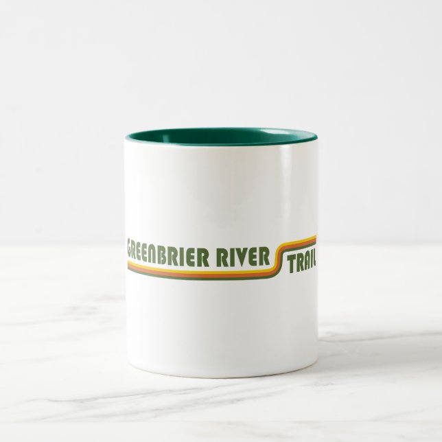 Greenbrier River Trail Two-Tone Coffee Mug (Center)