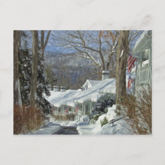 Greenbrier Winter Scene Postcard