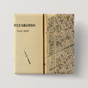 Greenburg, New York 12 2 Inch Square Button