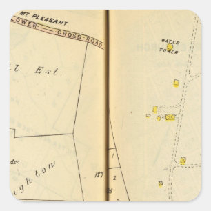 Greenburg, New York 7 Square Sticker