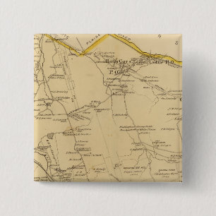 Greenburgh, New York 2 Inch Square Button