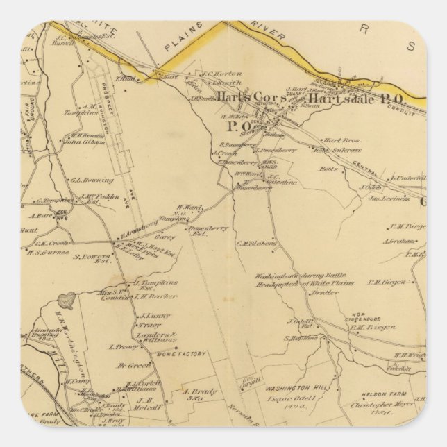 Greenburgh, New York Square Sticker (Front)
