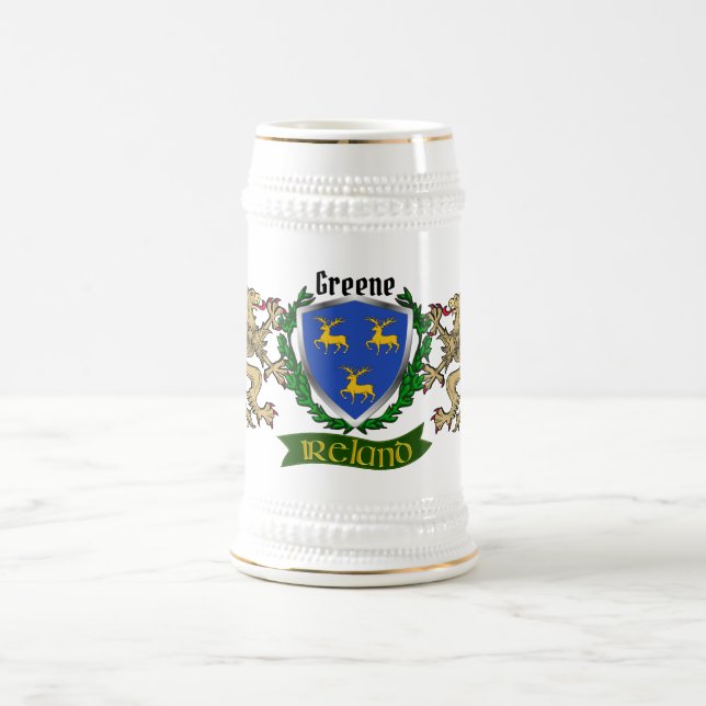 Greene Irish Shield Beer Stein (Center)