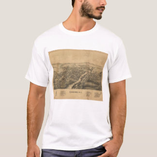 Greene NY Panoramic Map T-Shirt