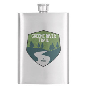 Greene River Trail Pennsylvania Hip Flask