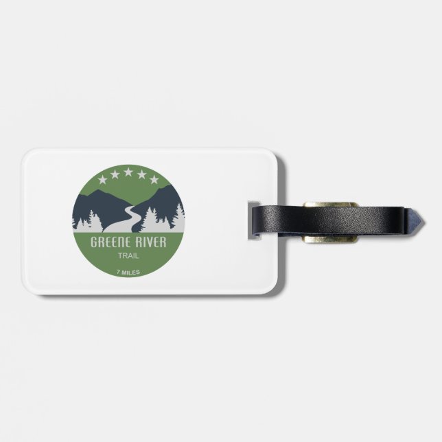 Greene River Trail Pennsylvania Luggage Tag (Back Horizontal)
