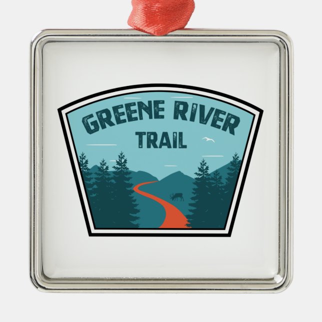 Greene River Trail Pennsylvania Metal Ornament (Front)