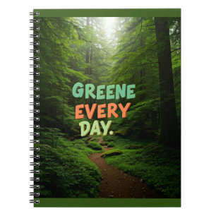 Greener Every Day" Eco-Friendly ebooks  Notebook
