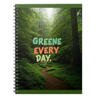 Greener Every Day" Eco-Friendly ebooks  Notebook