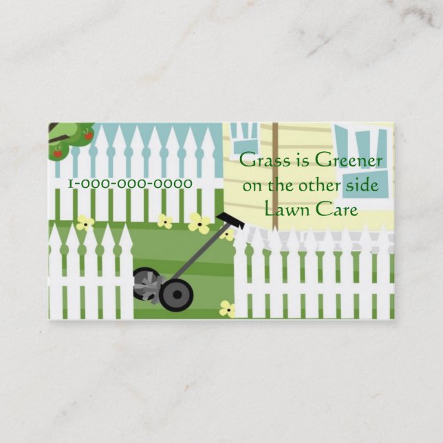 Greener Grass Business Card (Front)