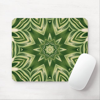 greenery abstract botanical tropical palm leaves mouse pad
