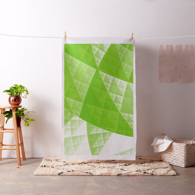 Greenery abstract pattern fabric (In Situ)